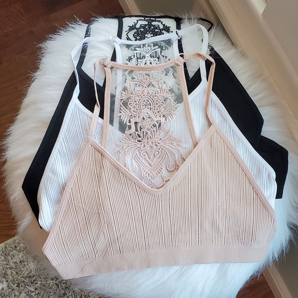 🔥BESTSELLER🔥White tattoo mesh bralette - Picture 11 of 15